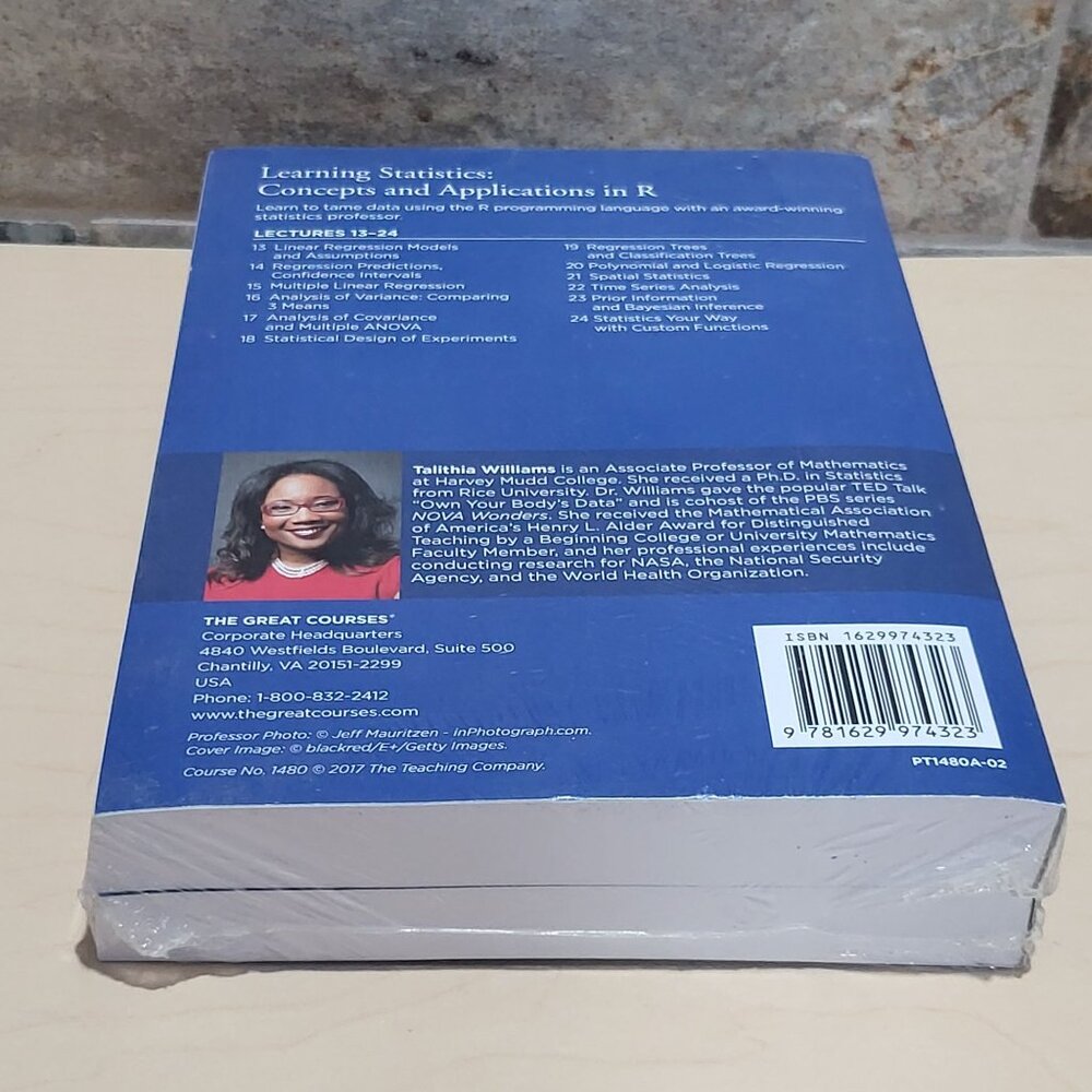 Learning Statistics Concepts and Applications in R Lectures 1-12 Transcript Book - Picture 5 of 9